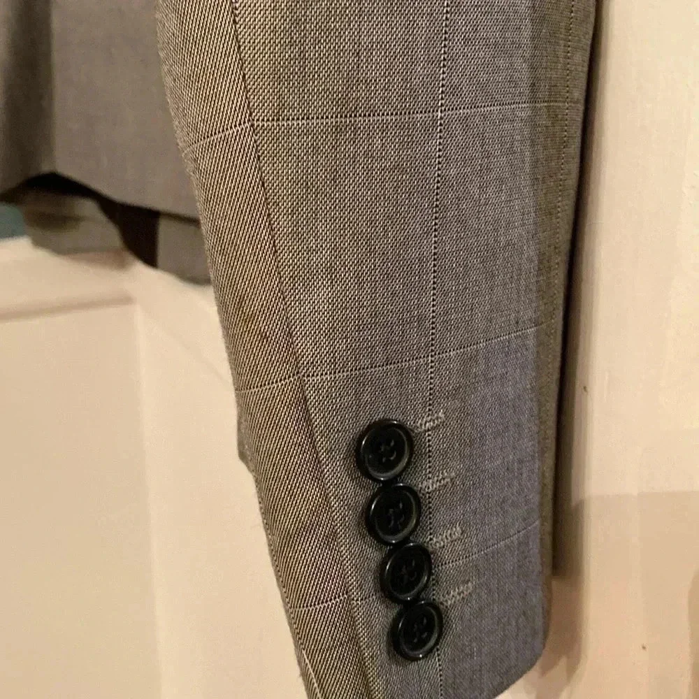 ASOS men’s blazer - size 46 - grey - 2 rear vents